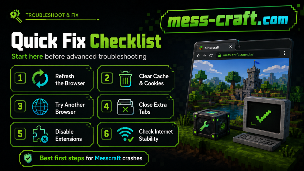 Messcraft FIX Checklist