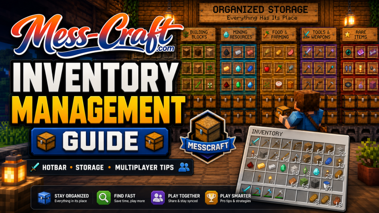 Inventory Management Guide for MessCraft