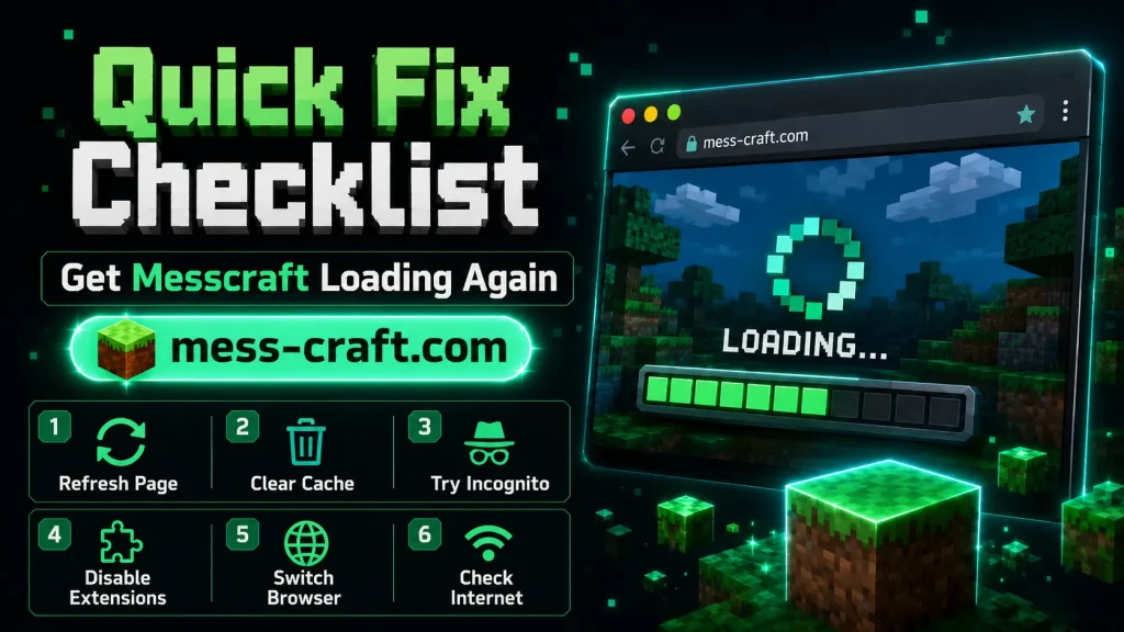 QUICK FIX CHECKLIST 